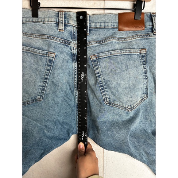 Tecovas Standard Jean Mens 40x30 Light Blue Premium Denim Straight Leg DDST2021 - Picture 12 of 16